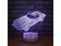 LED Night Light Creative 3D Illusion Lamp Sports Car Nightlights 7 Colors Changing Touch Control USB Charge Table Desk Lighting... 