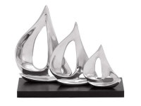 Appeal 9 H x 11 L Silver and Black Finishes - Newegg.ca Deco 79 Coastal Metal and Wood Benzara 26915 Unique Aluminum Three... 