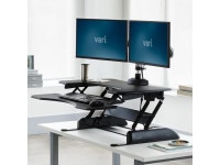 Vari - VariDesk Pro Plus 36 Adjustable Two Tier Electric Standing Desk - Black - Newegg.com