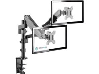 ONKRON Dual Monitor Desk Mount Stand for 13 to 32-Inch LCD LED Screens up to 17.6 lbs G140 Black - Newegg.com