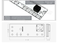Bykski Distro Plate For PHANTEKS ECLIPSE P400 (PH-EC416PTG) - PMMA w/ 5v Addressable RGB(RBW) (RGV-PHA-416-P-K) - Newegg.com