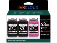 DeskJet 1112 1110 3630 3632 3634 2130 Printer, 2 Black, 1 Tri-Color - Newegg.com 3Pack Remanufactured Ink Cartridge 63XL XXL... 
