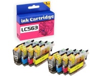 LC563 Ink Cartridge for Brother High Yield Replacement Pack,Compatible for MFC-J2310 MFC-J2510 MFC-J3520 MFC-J3720 Printer 2 Set... 