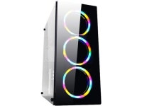 ATX Case, Mid-Tower PC Gaming Case ATX/M-ATX/ITX - Front I/O USB 3.0 Port - Fully Transparent Side Panels - Support Water Cooling... 