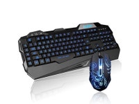 LETTON K1 PC LED Backlit USB Wired Gaming Keyboard and Mouse Combo (Black) - Newegg.com