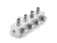PointZero Airbrush Manifold 4-Way Air Hose Splitter 1/8 in BSP Taps - Newegg.com