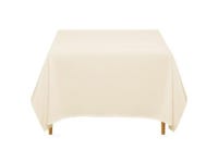 Lanns Linens - 10 Premium 85 Square Tablecloths for Wedding / Banquet / Restaurant - Polyester Fabric Table Cloth - Ivory... 