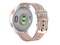 Nylon Watch Bands For Garmin Venu 2S / Vivoactive 4S / Vivomove 3S, 18Mm Quick Release Woven Soft Canvas Quick Dry Women... 
