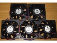 5 X Delta 92 mm High Power Cooling Fan - 6 Watt - 12 V - 85 CFM - FFB0912VHE - Newegg.com