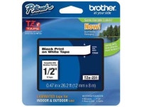 Adhesive TZ Tape (R) Cartridge 0.47x26-1/5ft., Black/White BROTHER TZe231 - Newegg.com