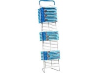Atlantic 6373-5593 Nestable DVD Wire Rack - 42 x BluRay - Silver, Black - Newegg.com