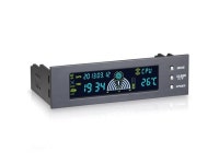 5.25inch 12V PC Computer Fan Controller 3 Fan Speed Controller Temperature Sensor LCD Digital Display Front Panel for PC - Newegg.com