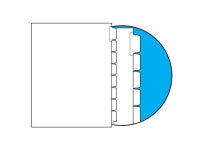 90#, 1/8 Cut, Blank Indexes, Clear Copier Mylar on Tab Area, Straight Collated (Forward) (Carton of 1280 Tabs) - Newegg.com
