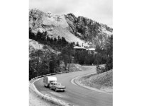 Superstock SAL2558550 High Angle View of A Camper Attached To A Car Moving On A Road Mt Rushmore South Dakota USA Poster Print... 