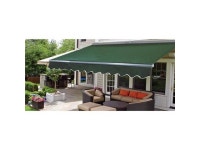 Aleko AWC10X8GREEN39-UNB 10 x 8 ft. Sunshade Half Cassette Retractable Patio Deck Awning - Green - Newegg.ca