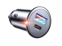 Car Charger Fast Charging [Mini&Metal], Fast USB Car Charger Adapter PD30W&QC3.0 Compatible with iPhone 14 Pro Max Plus 13 12 11... 