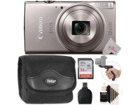Canon PowerShot IXUS 285 / Elph 360 20.2MP 12x Optical Zoom Digital Camera Silver Basic Starter Bundle - Newegg.com