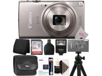 Canon PowerShot IXUS 285 / Elph 360 20.2MP 12x Optical Zoom Digital Camera Silver Advanced Bundle - Newegg.com