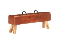 vidaXL Bench Gym Bench with Handles Workout Bench for Bedroom Real Goat Leather - Newegg.com