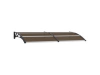 vidaXL Door Canopy Black 94.5 PC Window Awning Outdoor Snow Rain Shelter - Newegg.com