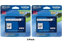 2-Pack GENUINE Brother TZe-221 P-Touch Label Tape TZ221 3/8 Black/White - Newegg.com