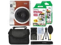 Fujifilm INSTAX Mini 90 Neo Classic Fuji Instant Camera Brown + 40 Film Bundle - Newegg.com