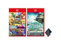 Nintendo Super Mario Party Jamboree Switch 2 Edition + Jamboree TV + The Legend of Zelda: Tears of the Kingdom + Microfiber... 