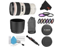 EF 70-200mm f/4L USM Lens Bundle w/ 3 Piece Filter Kit and Color Multicoated 6 Piece Filter Kit (Intl Model)... 