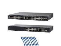 SG250X-48 48-Port Gigabit with 4-Port 10-Gigabit Smart Switch Combo + 6-Inch CAT6 Cables (20 Count) - Newegg.com Cisco SG250-26... 