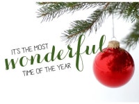 Holiday Greeting Cards - H1504. Greeting Cards with an Image of Holiday Ornament and Tree Branch. Box Set Has 25 Greeting Cards... 