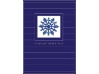 Holiday Greeting Cards - H1203. Greeting Cards with an Image of a Snowflake Inside a Blue Border. Box Set Has 25 Greeting Cards... 
