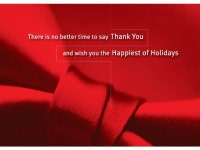 Holiday Greeting Cards - H7042. Greeting Cards with an Image of a Red Bow and Red Background. Box Set Has 25 Greeting Cards and... 