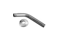 Westbrass D301-1-50 .5 in. x 8 in. Shower Arm with Sure Grip Flange - Powder Coat White - Newegg.com