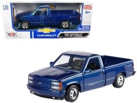 1992 Chevrolet 454 SS Pickup Truck Blue Metallic 1/24 Diecast Model Car by Motormax - Newegg.com