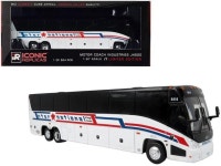 MCI J4500 Coach Bus International Stage Lines White Limited Edition to 504 pieces 1/87 (HO) Diecast Model by Iconic Replicas... 