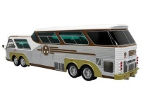 Sultana TM 44-18 SP Panoramico Coach Bus Tres Estrellas de Oro White and Brown w/Silver 1/43 Die Cast Model by Iconic Replicas... 