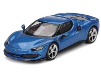 Ferrari 296 GTB Blue Corsa 1/64 Diecast Model Car by BBR - Newegg.com