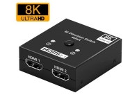 8K HDMI2.1 Switch, HDMI Switcher 1 in 2 Out or 2 in 1 Out, HDMI 2.1 Switch Support 8K@60hz and 4K@120hz, Compatible with Xbox X... 