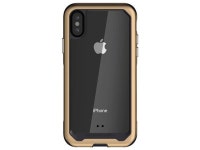 Ghostek Atomic Slim Metal Bumper Clear Back Case Designed for iPhone Xs Case (2018) & iPhone X Case (2017) – Gold | Military... 