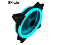 EnLabs Solar Eclipse Serial 12CM Light Loop PC Computer 16dB Ultra Silent 4pin+3pin Case Fan w/ Anti-Vibration Rubber Pads... 