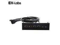 EnLabs FP525U32U22PL PC Case 5.25 inch front panel 4 Ports USB Hub,2 Ports USB 3.0 & 2 Ports USB 2.0,60CM Cable of USB Type A... 