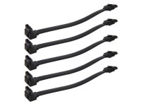 EnLabs 5PKSATAIII15CMBK90 5 Pack SATA 3.0 6Gbps Straight to 90... HDD SDD Data Cable w/ Locking Latch - Black - 6 inch - Newegg.com