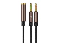 5mm Male Mic Audio Y Splitter Cable - Smartphone 4-Pole Headset to PC 3 Position Audio & Microphone Adapter(1FT Coffee) - Newegg.... 