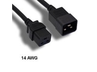 (NOT FOR HOME PC!) Kentek 15Ft IEC-60320 C19 to C20 Extension Power Cable 14AWG 15A Server UPS PDU - Newegg.com