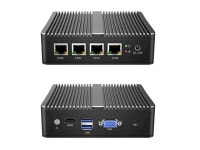 Fanless Soft Router Intel Celeron J4125 Mini PC Quad Core 4x Intel i225 2.5G LAN HD-MI VGA pfSense Firewall Appliance ESXI AES-NI... 