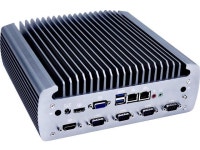 Partaker 8th Gen Industrial Computer, Fanless Mini PC, Embedded Computer, Windows 10 Pro or Linux Ubuntu, I5 8500T, I21, 2 x LAN... 