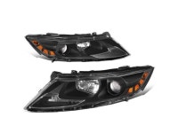 For 11-13 Optima Non-Hybrid Factory Style Black Housing Amber Corner Projector Headlight Lamps 12 2012 - Newegg.com