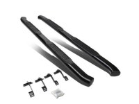 DNA Motoring STEPB-4C-003-BK For 2015 to 2020 Ford F150 F250 F350 Extended Super Cab Carbon Steel 4 Curved Side Step Nerf Bar... 