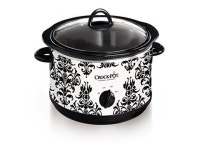 Crock Pot 4-1/2-Quart Slow Cooker, Black Demask Pattern (SCR450-PT) - Newegg.com Crock Pot 4-1/2-Quart Slow Cooker, Black... 