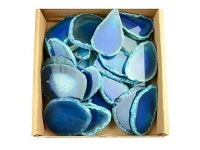 FHNP367 30 Pieces Agate Slices Stone Slab 2-3 in Length for Wedding Name Cards Namecards Place Cards - Blue - Newegg.com... 